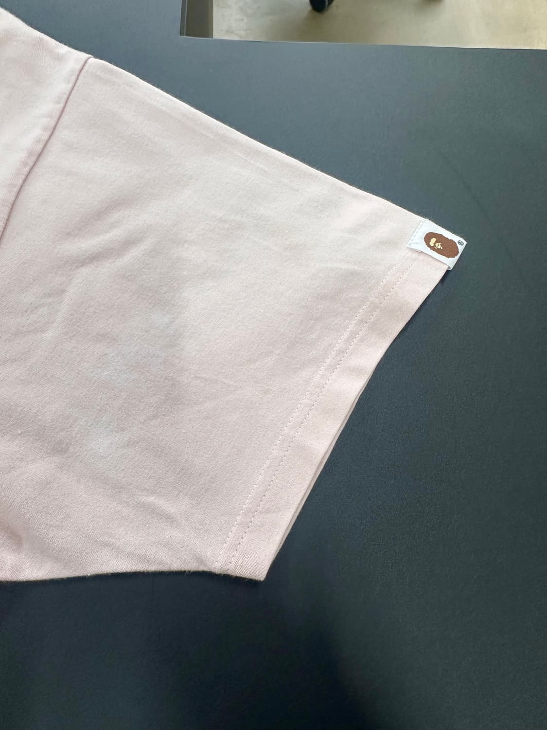 베이프 큐빅 컬리지 반팔티 핑크 상품이미지5