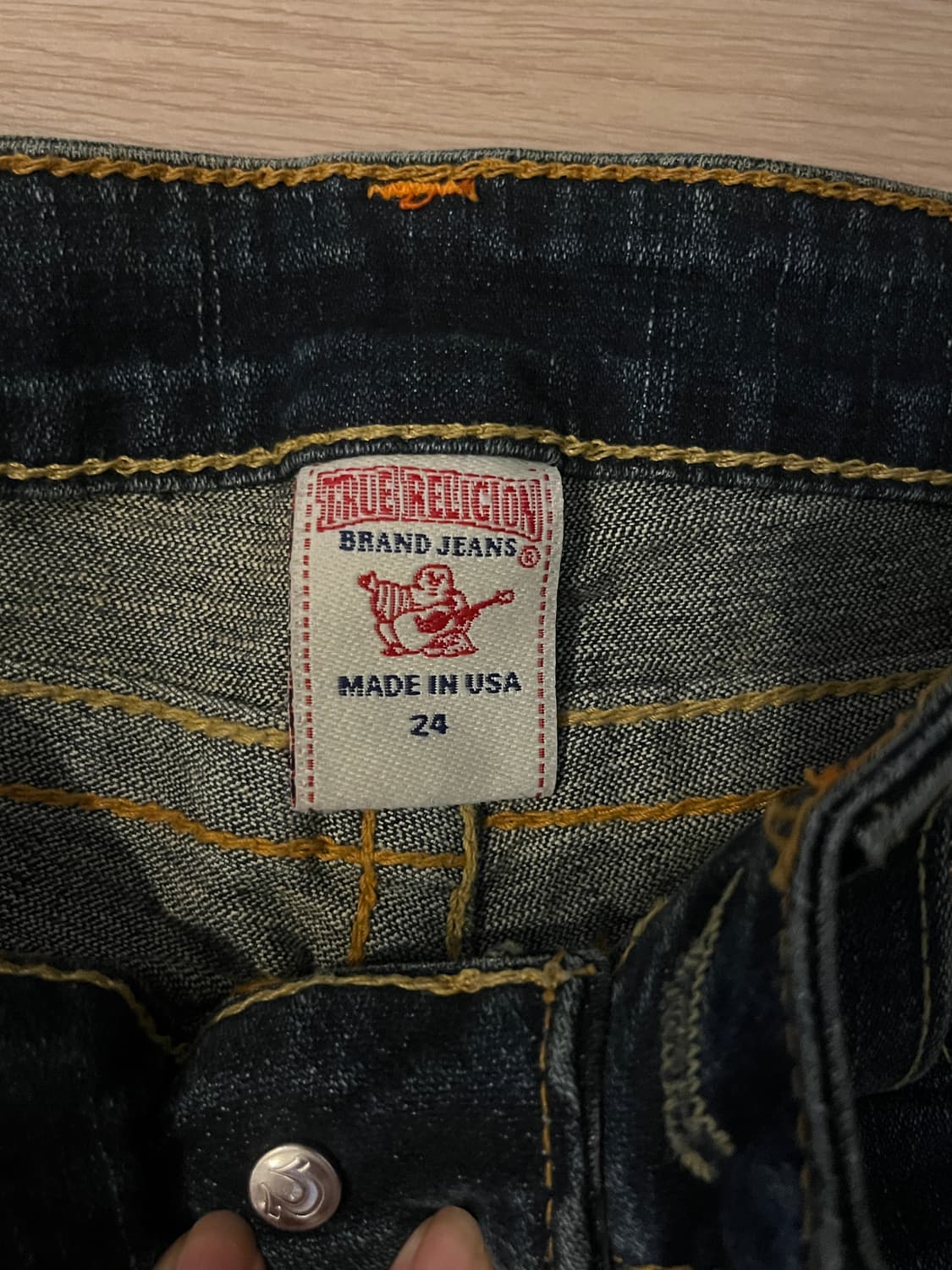 택o새상품) 트루릴리전 로우라이즈 부츠컷 데님 청바지 조이 상품이미지3