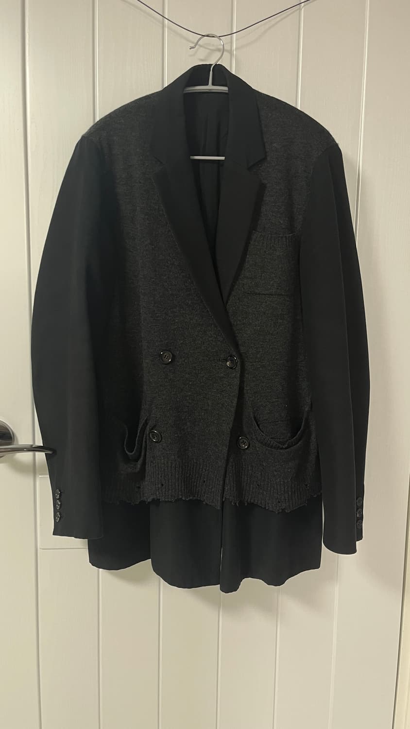 언더커버 17aw 니트도킹 블레이저 상품이미지2