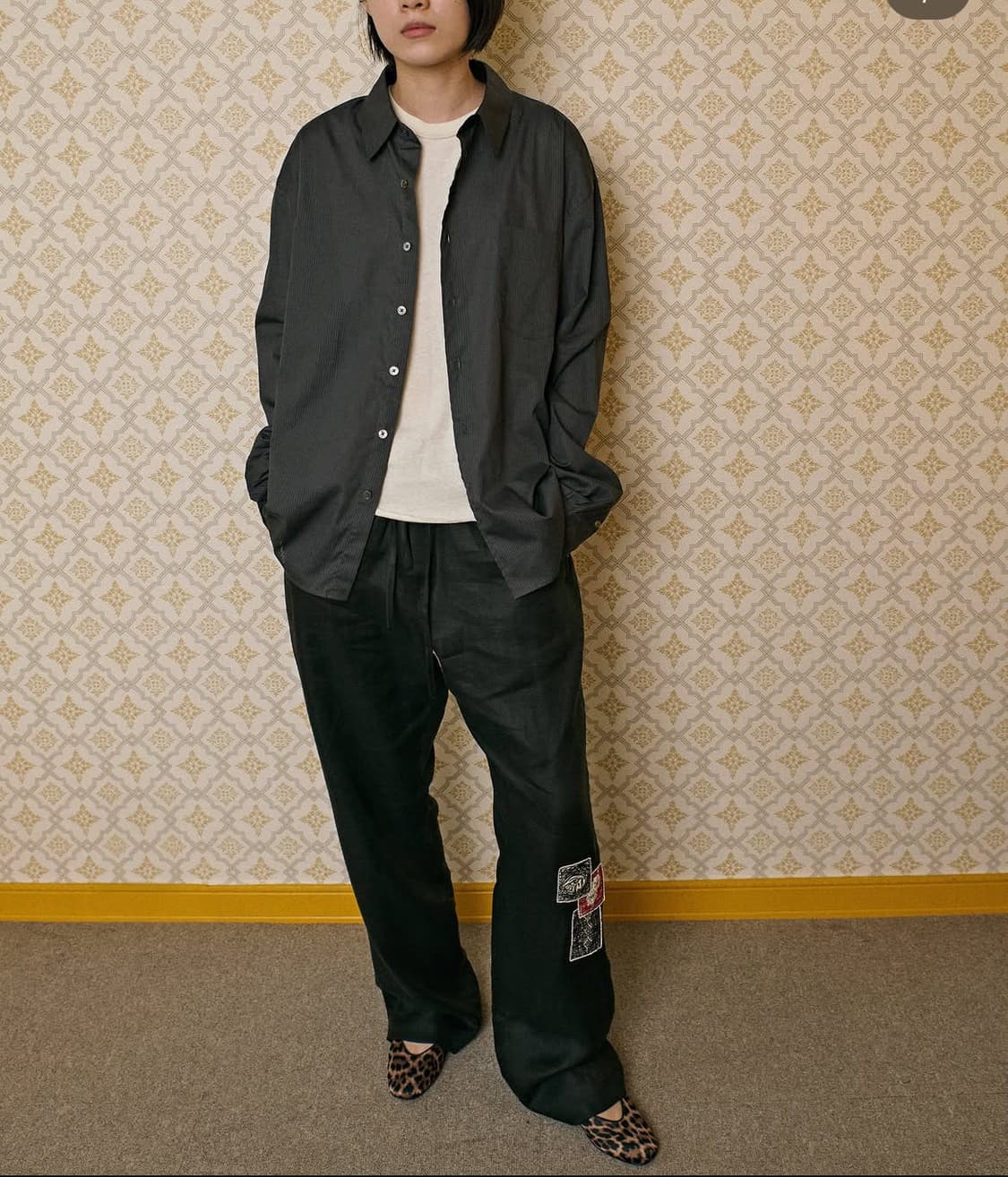UNPLUGGED EASY 린넨 PANTS GRAY (L) 상품이미지2