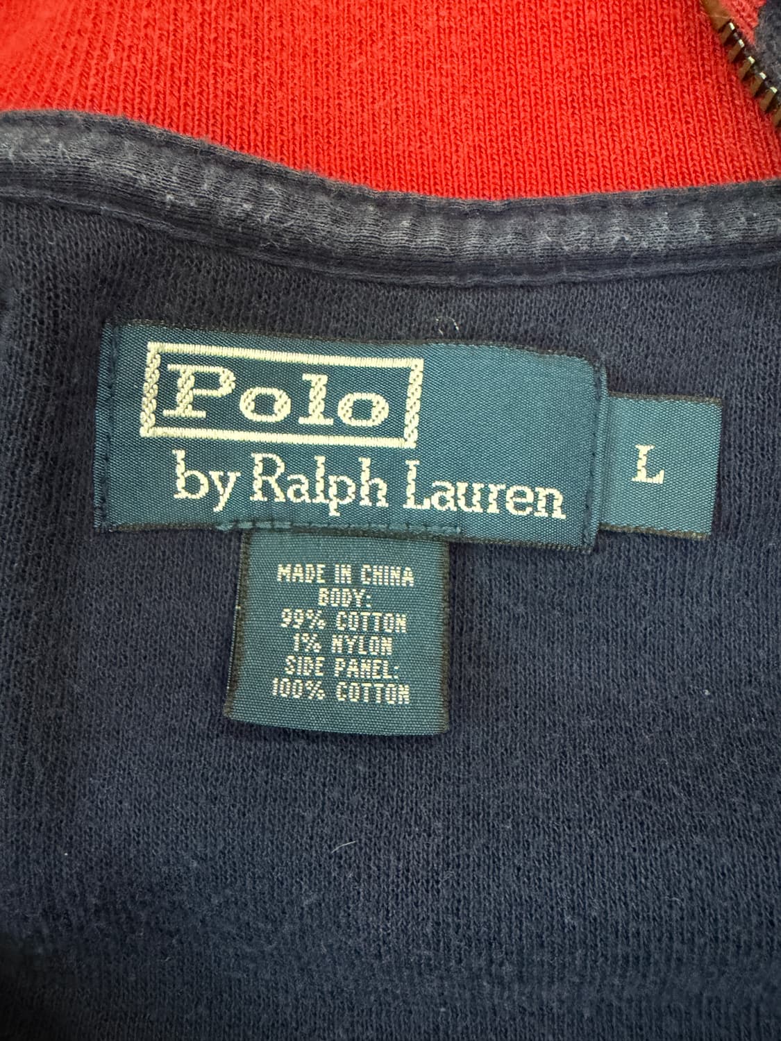폴로 랄프로렌 자수 코튼 집업 L 상품이미지3