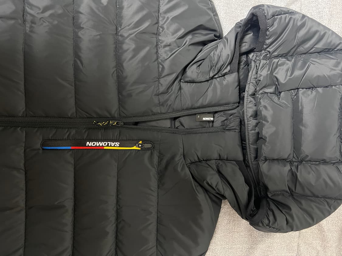 살로몬 엑스퓨즈 후드 다운 자켓 블랙 W 상품이미지3