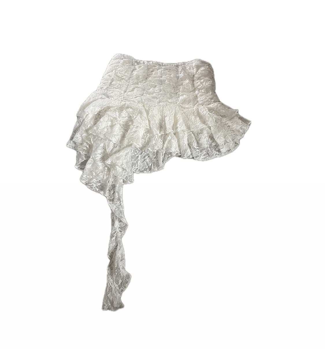 언밸런스 레이스 스커트(염색처리) 상품이미지1