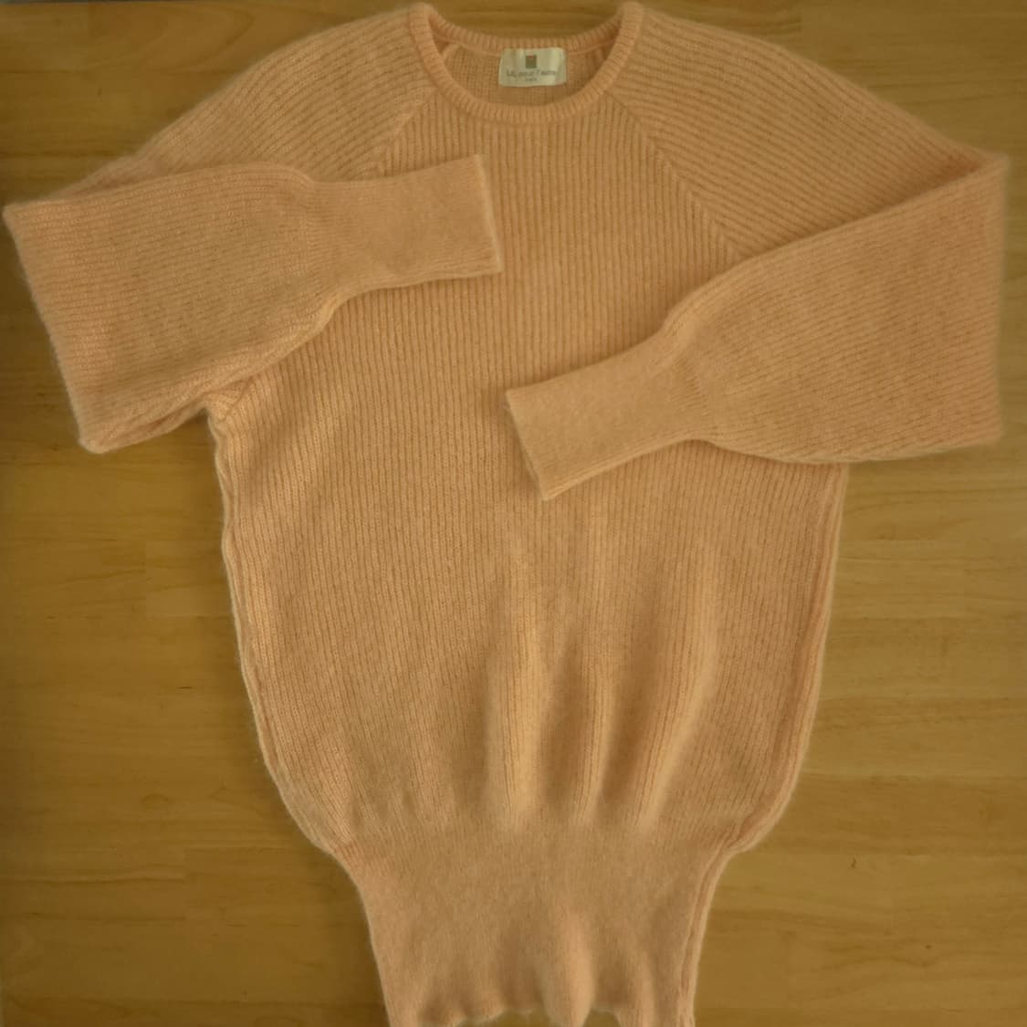 살구빛 키드모헤어 니트 - Lil pour l'autre Paris 상품이미지4