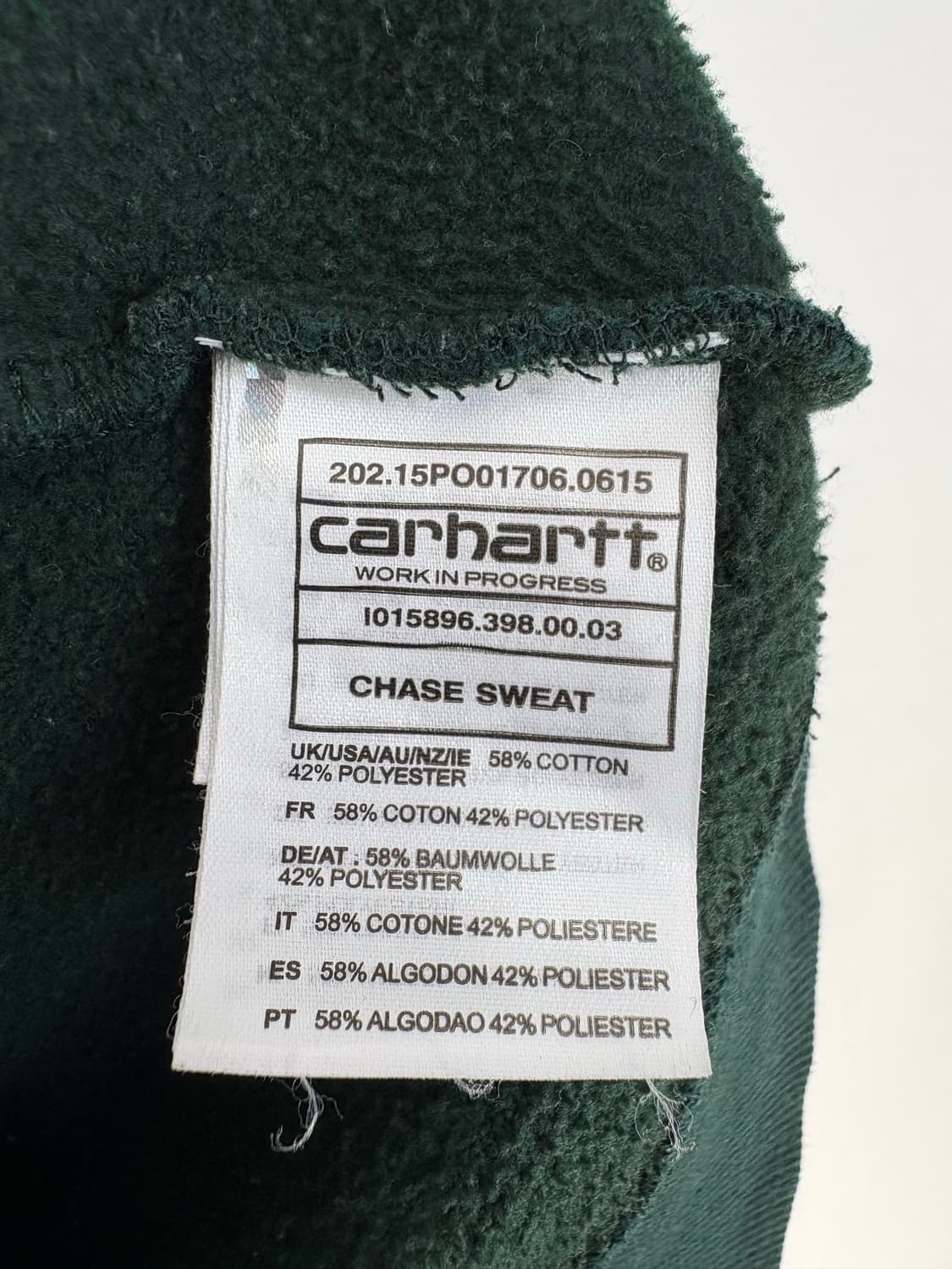 [품명/색상] : [L]CARHARTT 그린 맨투맨  상품이미지8