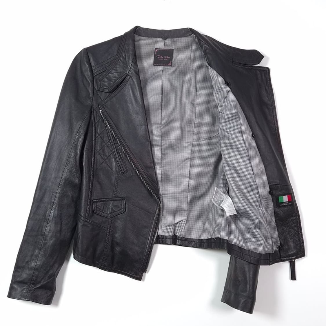 City Gee 이태리 램스킨 퀼팅 가죽 자켓 상품이미지5