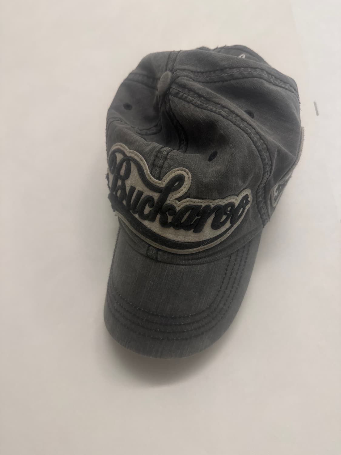 Buckaroo 버커루 빈티지 워싱 그레이 자수 볼캡 상품이미지1