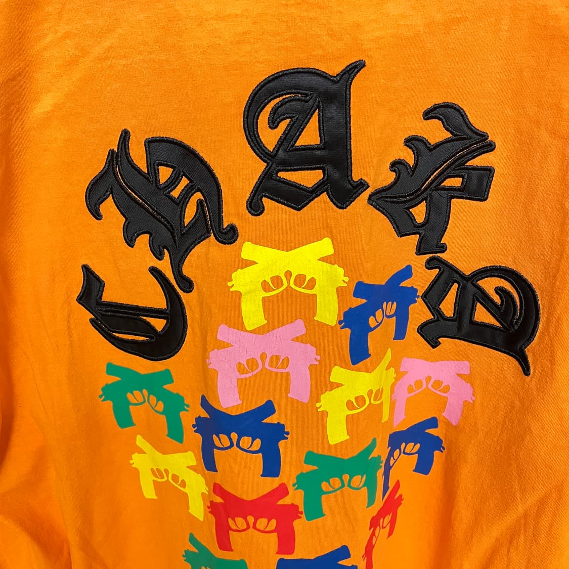 일본브랜드 GALFY 불독 자수 프린팅 긴팔 티셔츠 XL 상품이미지4