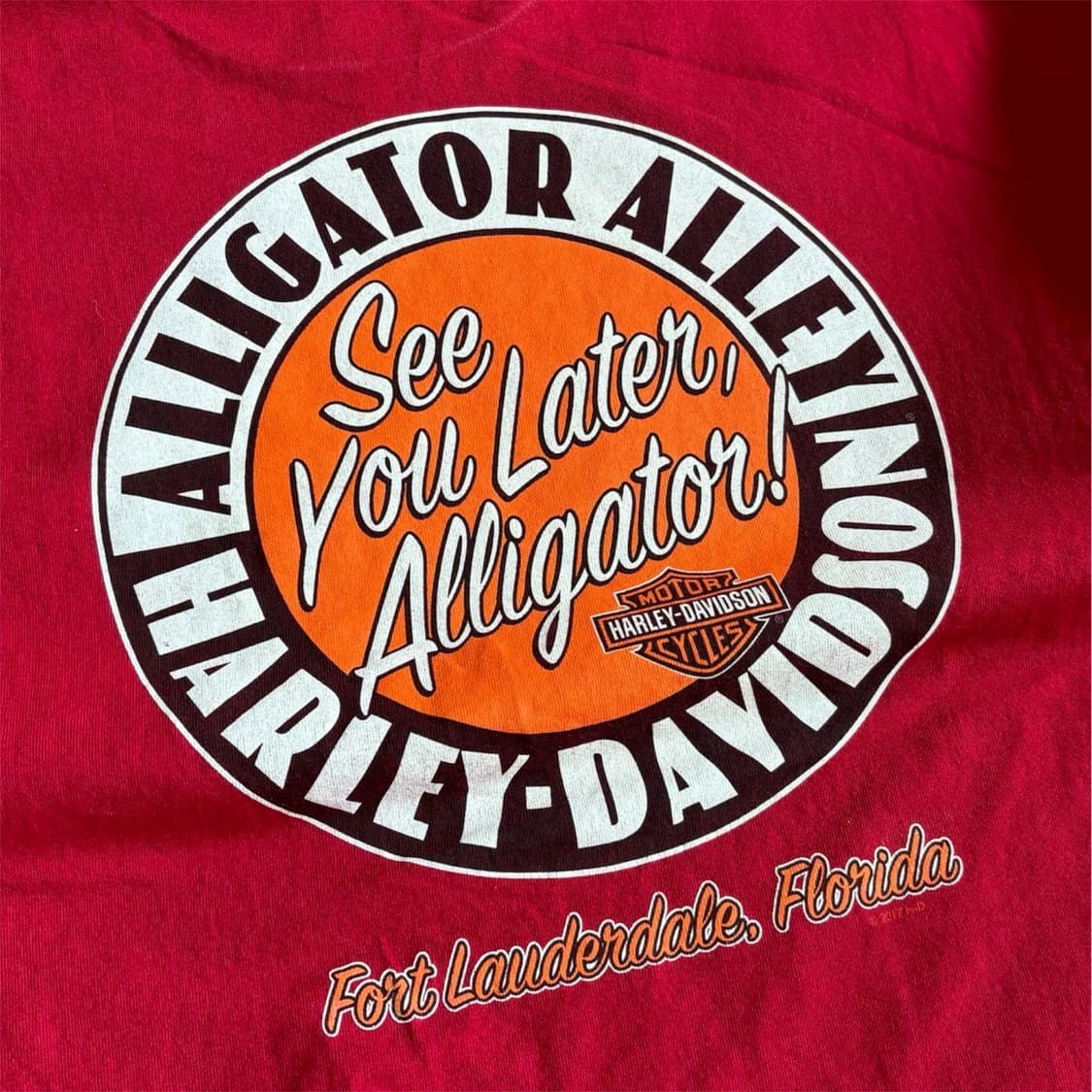 Harley Davidson ALLIGATOR ALLEY T-shirt 상품이미지4
