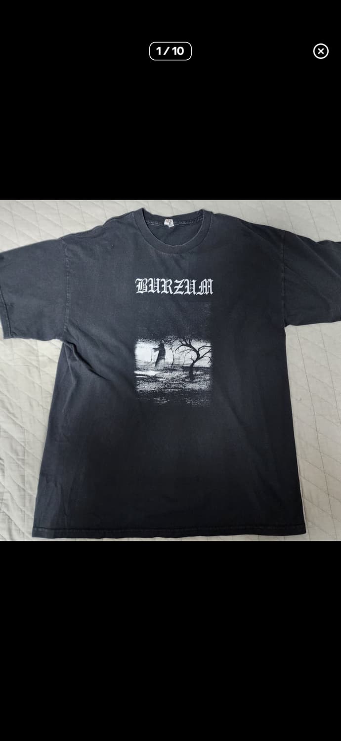 [XL] 10s 버줌 Burzum Aske 빈티지 밴드티 상품이미지1