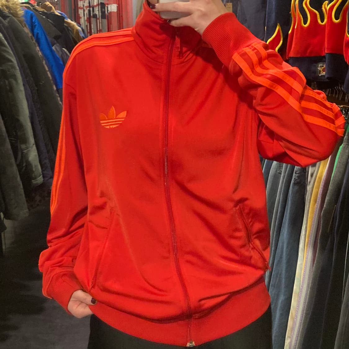 [IM] 아디다스 파이어버드 트랙탑져지 레드 오렌지 상품이미지3