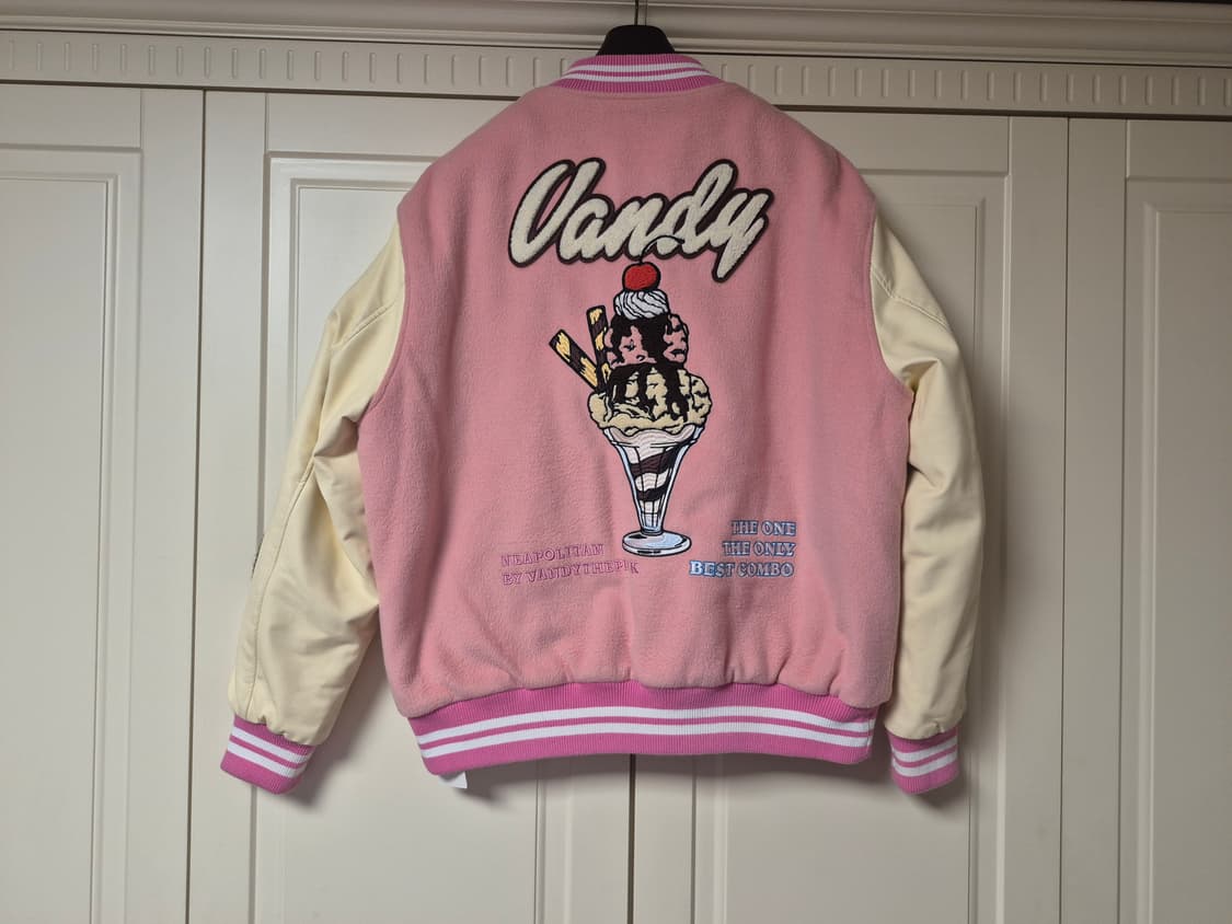 반디 더 핑크 선데 바시티 자켓 핑크 상품이미지2