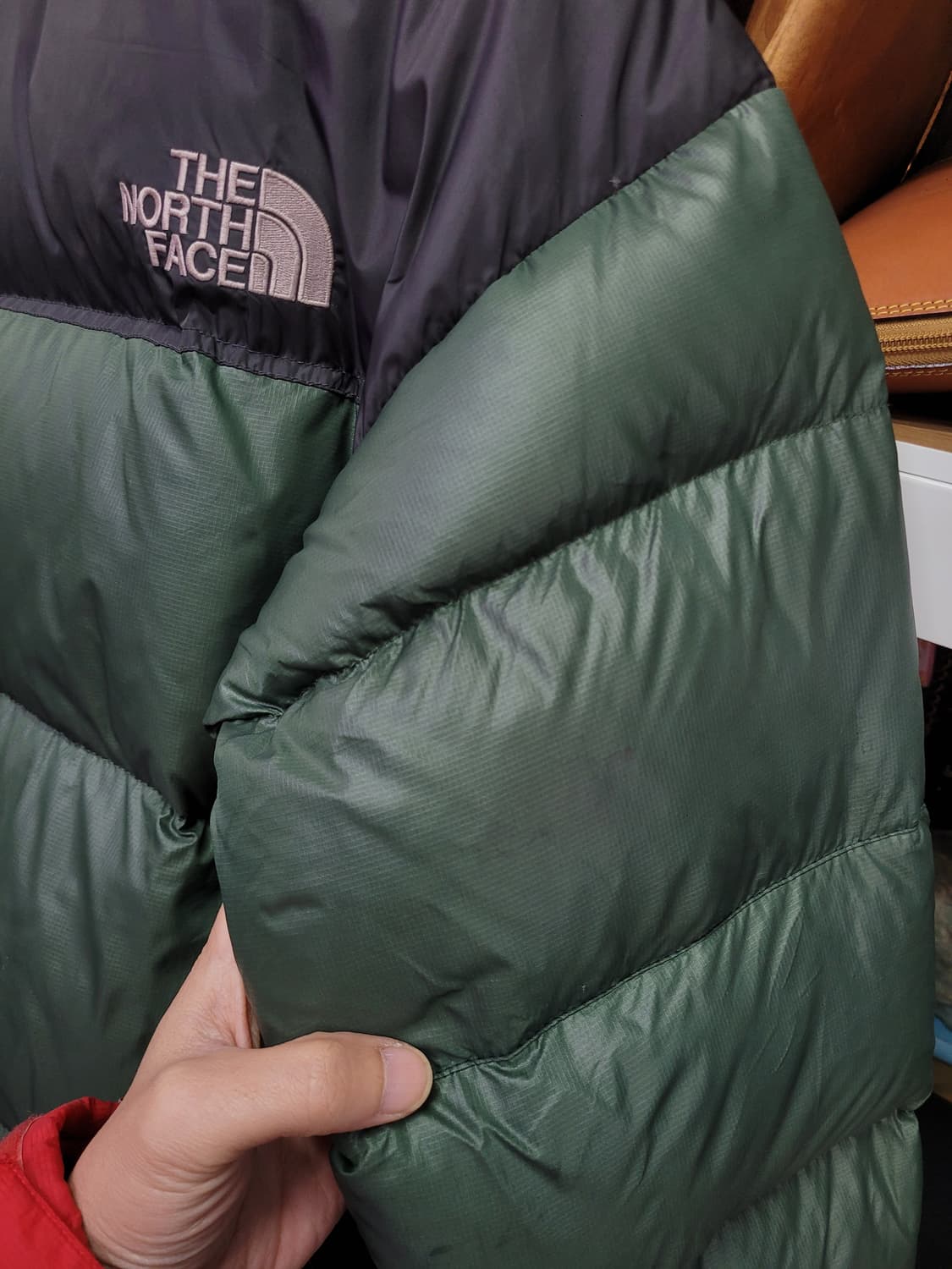 노스페이스 700 눕시 패딩 그린/블랙 상품이미지10