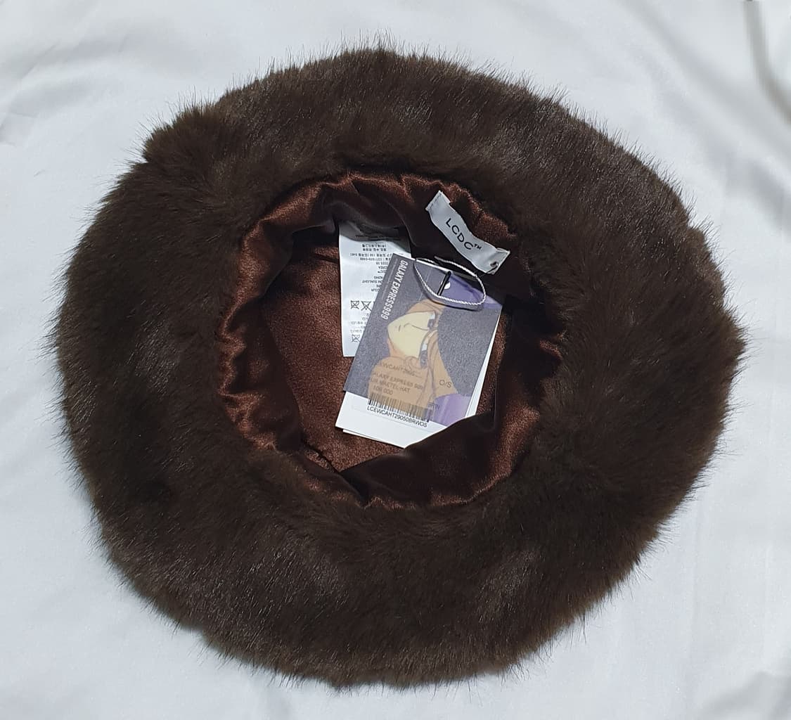 브라운 LCDC 엘씨디씨티엠 은하철도999 메텔 퍼 털 벙거지 모자 상품이미지8