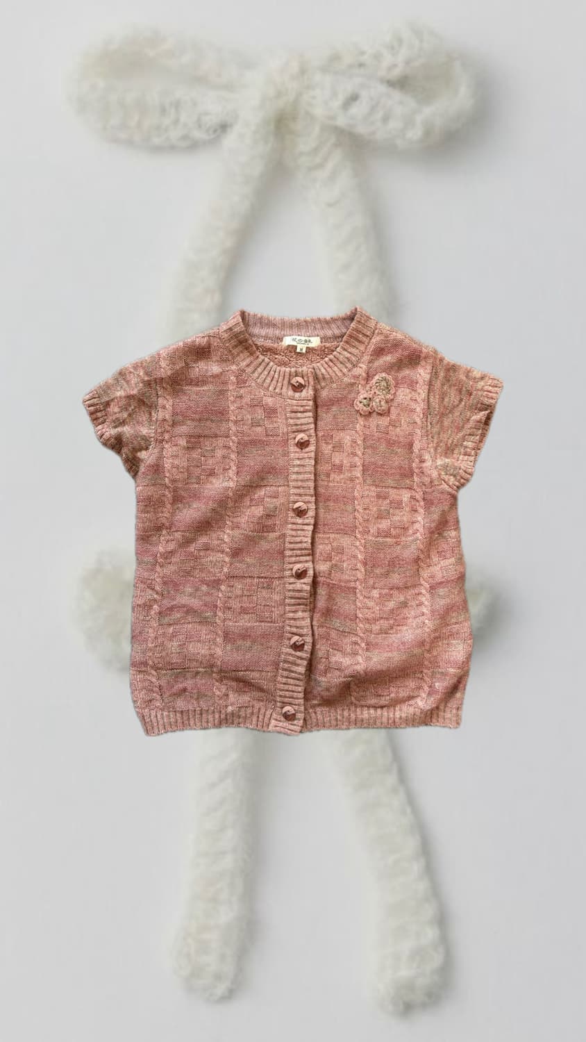 Pink vintage 윈터 가디건 상품이미지1