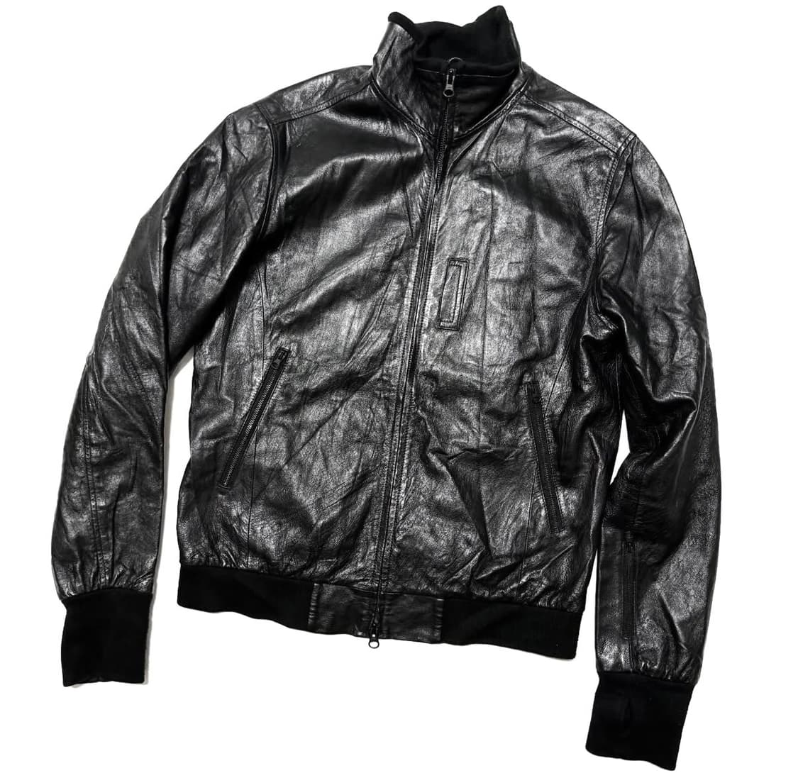 Universal Freaks - 하이넥 레더 자켓 상품이미지1