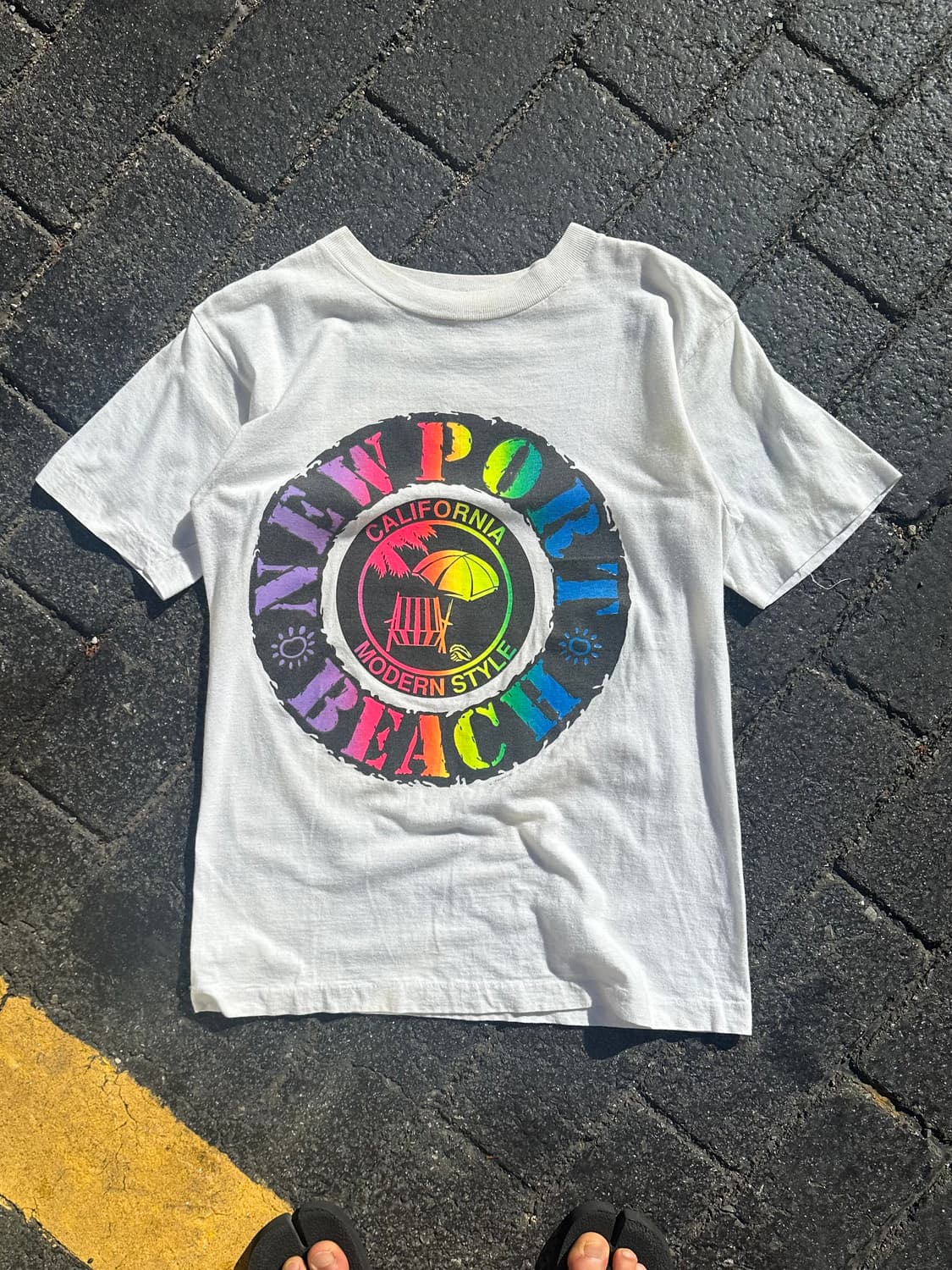 90’s American New port beach single T 상품이미지1