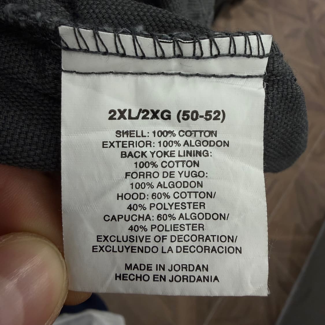 랭글러 후드자켓 워크포켓 로고패치 셔츠 디테일 차콜 상품이미지8