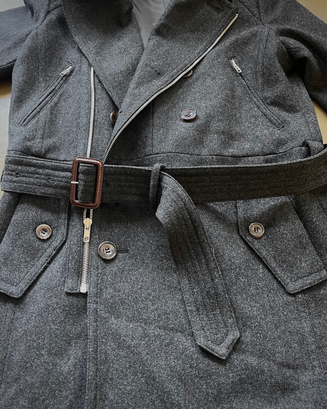 2010年 JUUN. J X Bean Pole Belted Coat 상품이미지7