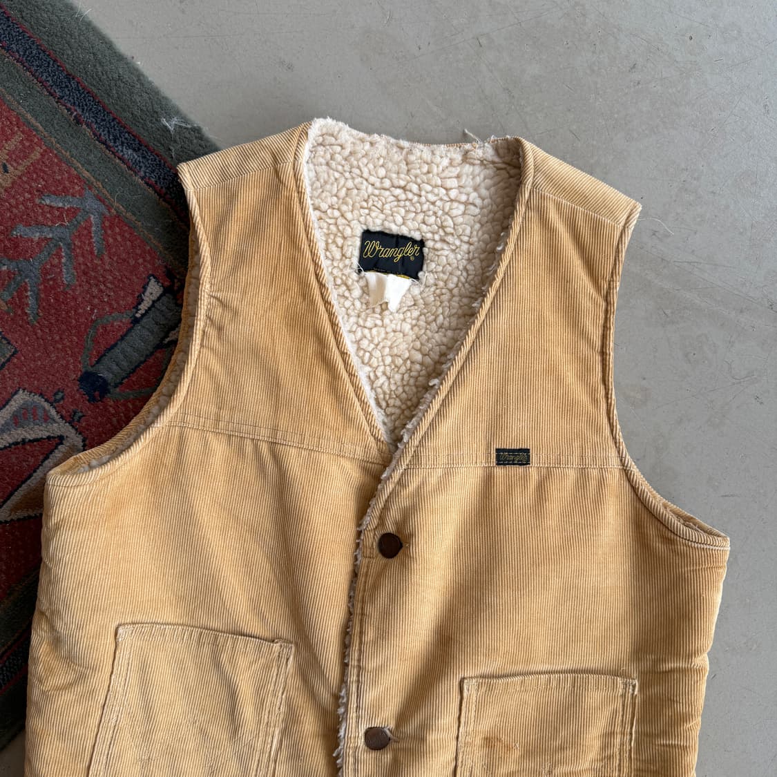 80s 랭글러 코듀로이 쉐르파 베스트 상품이미지1