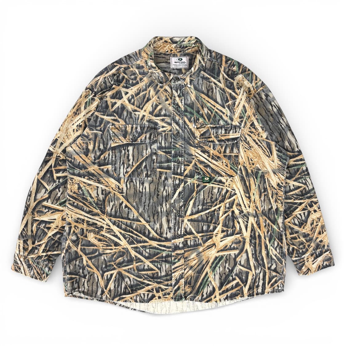 90's Mossy Oak 리얼트리 카모 샤모아 셔츠 상품이미지1