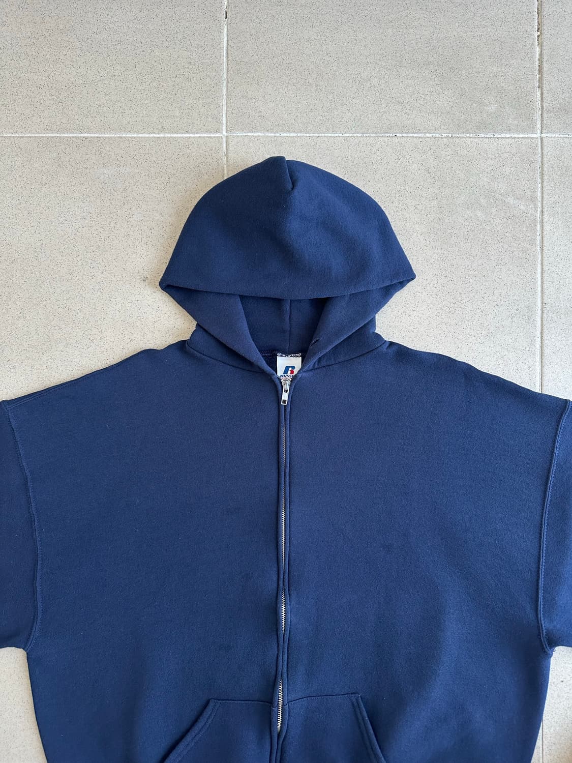 00s 빈티지 러셀 후드집업 네이비 XL 상품이미지4