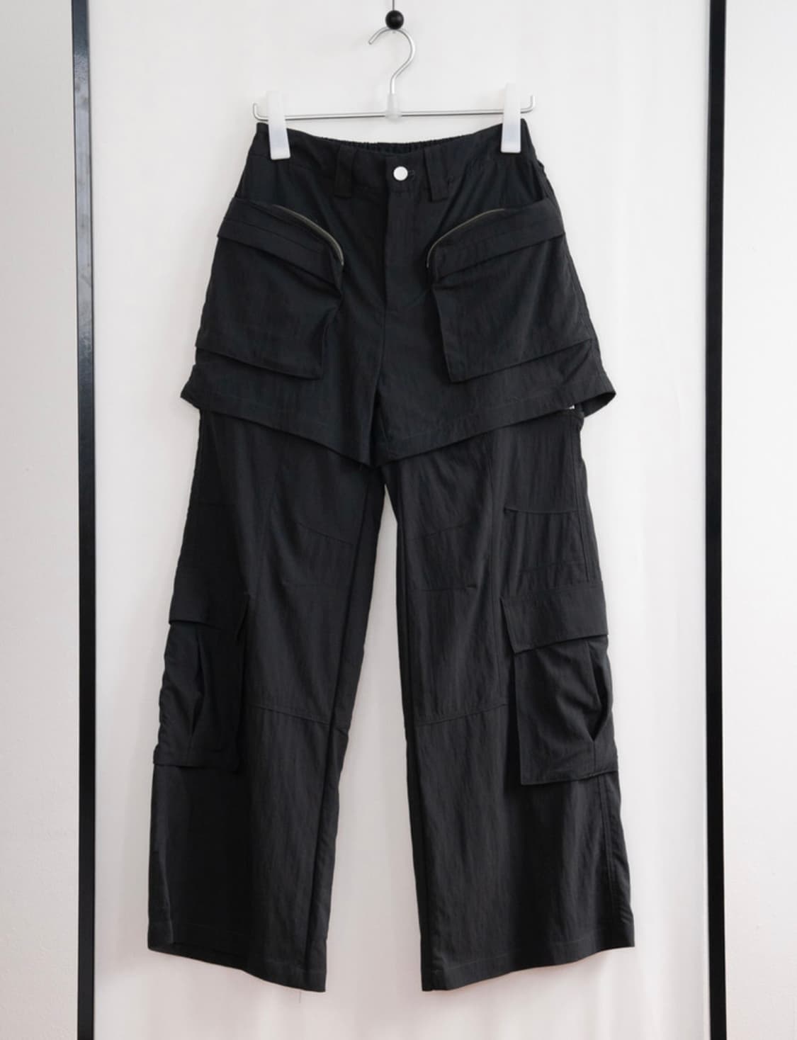 피키소사이어티 투웨이 포켓 지퍼 카고 팬츠 차콜 카시코오호스코이세이오 상품이미지6