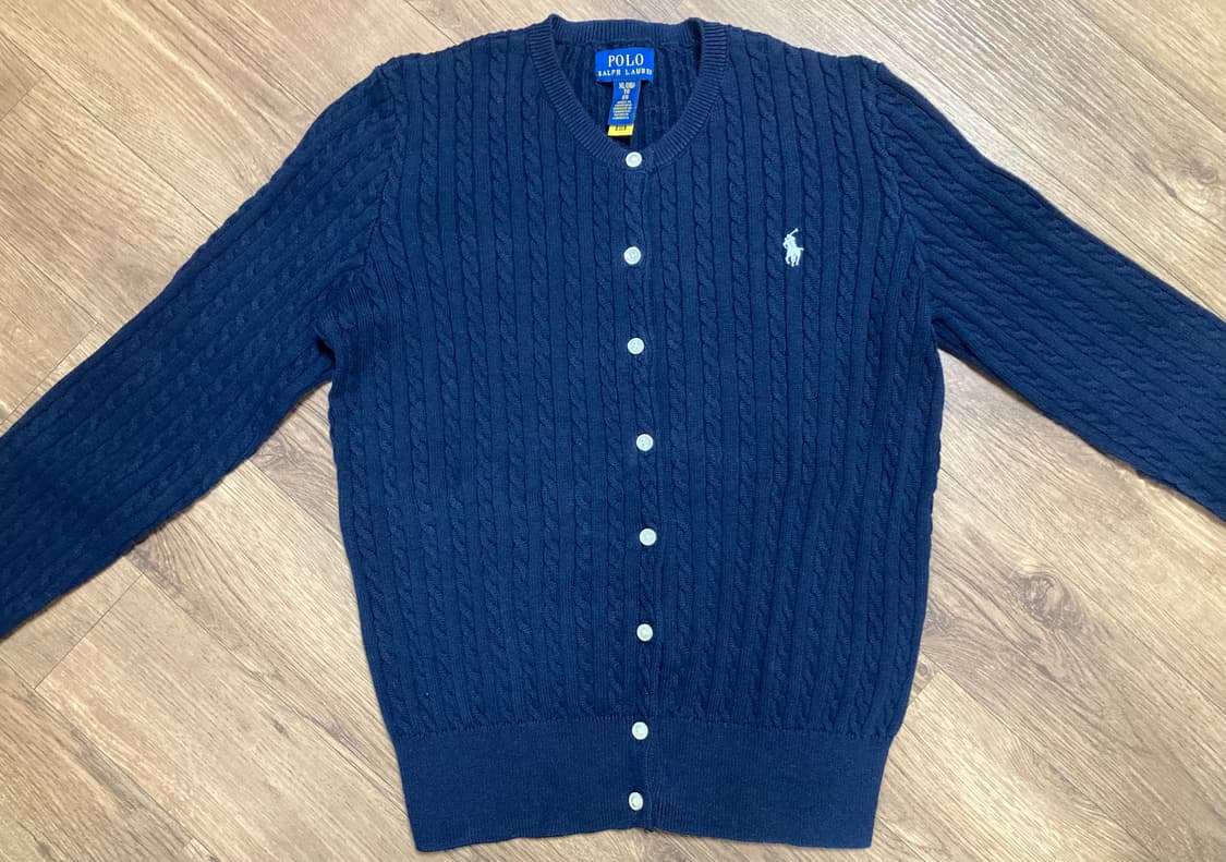 랄프로렌 폴로 걸즈가디건 xl 헌터네이비 상품이미지1