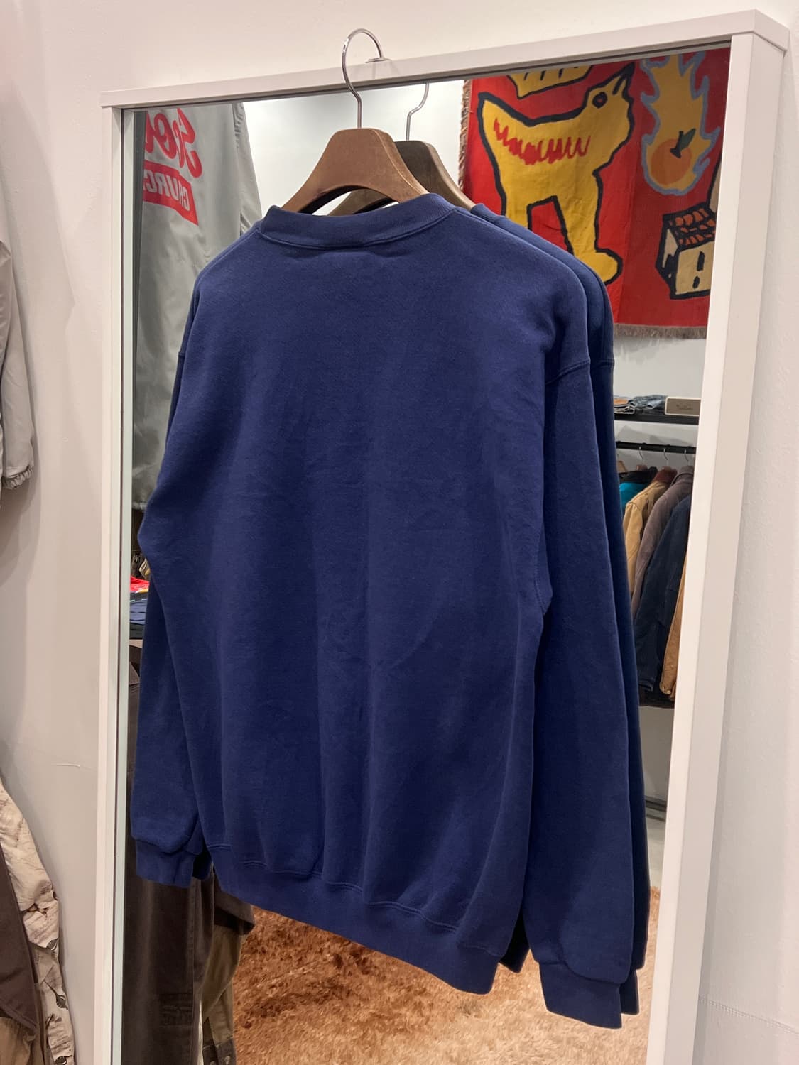 90s Adidas 아디다스 스펠아웃 스웻셔츠 (made in USA) 상품이미지4