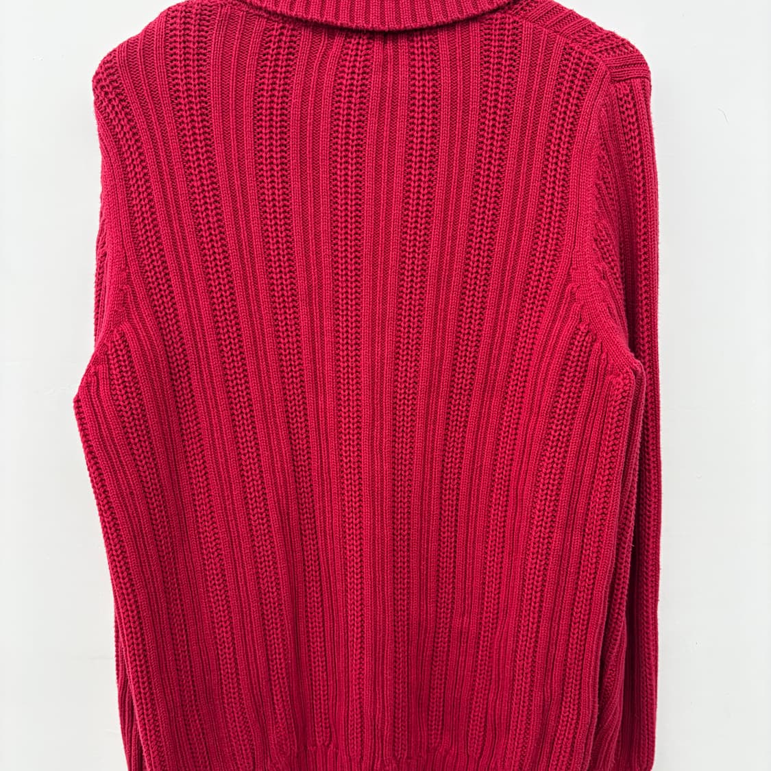 L.L.Bean 엘엘빈 레드 니트 가디건 여/XL 상품이미지5