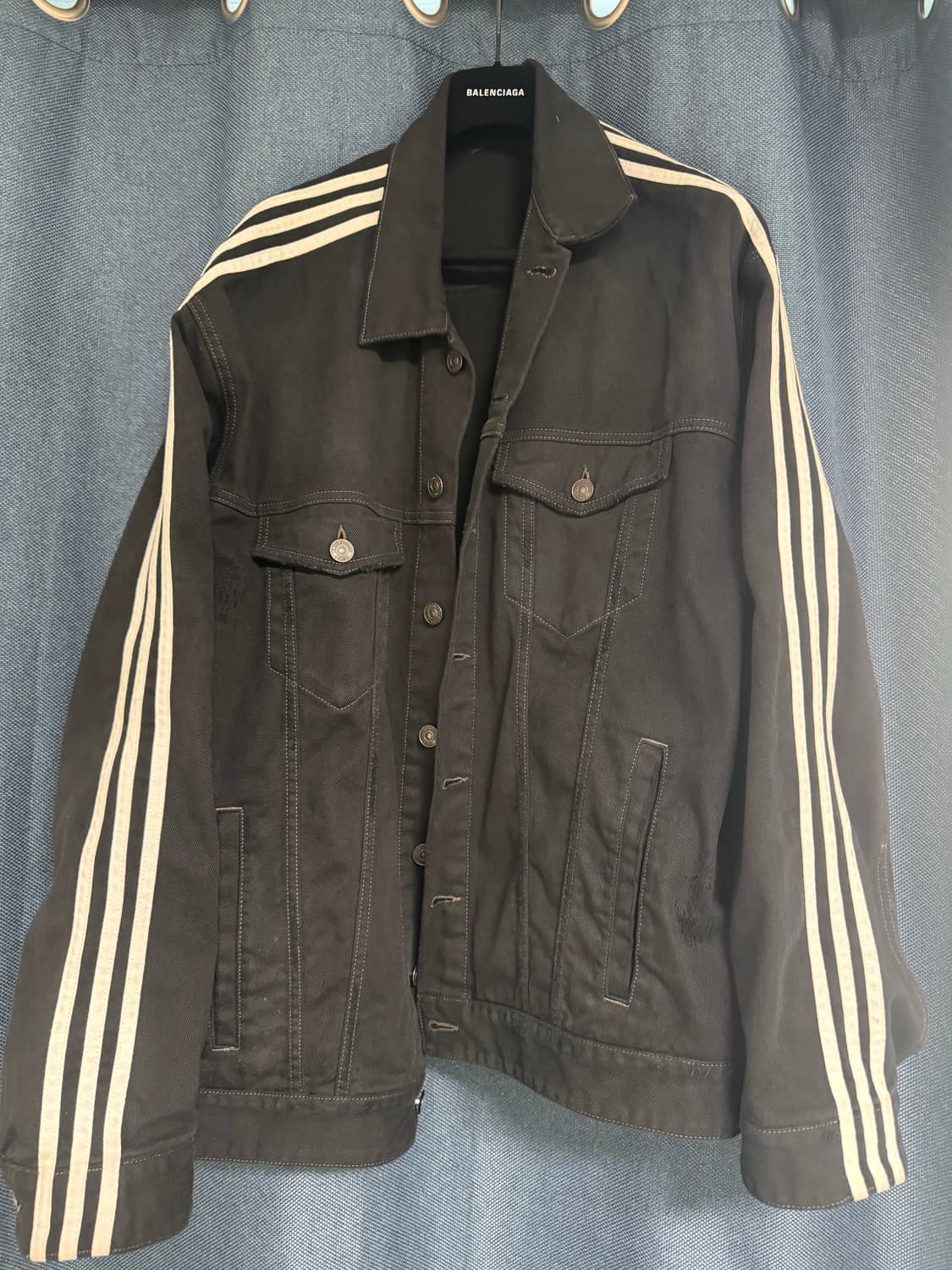 상의1/하의xs) 발렌시아가 X 아디다스 데님 세트 상품이미지1