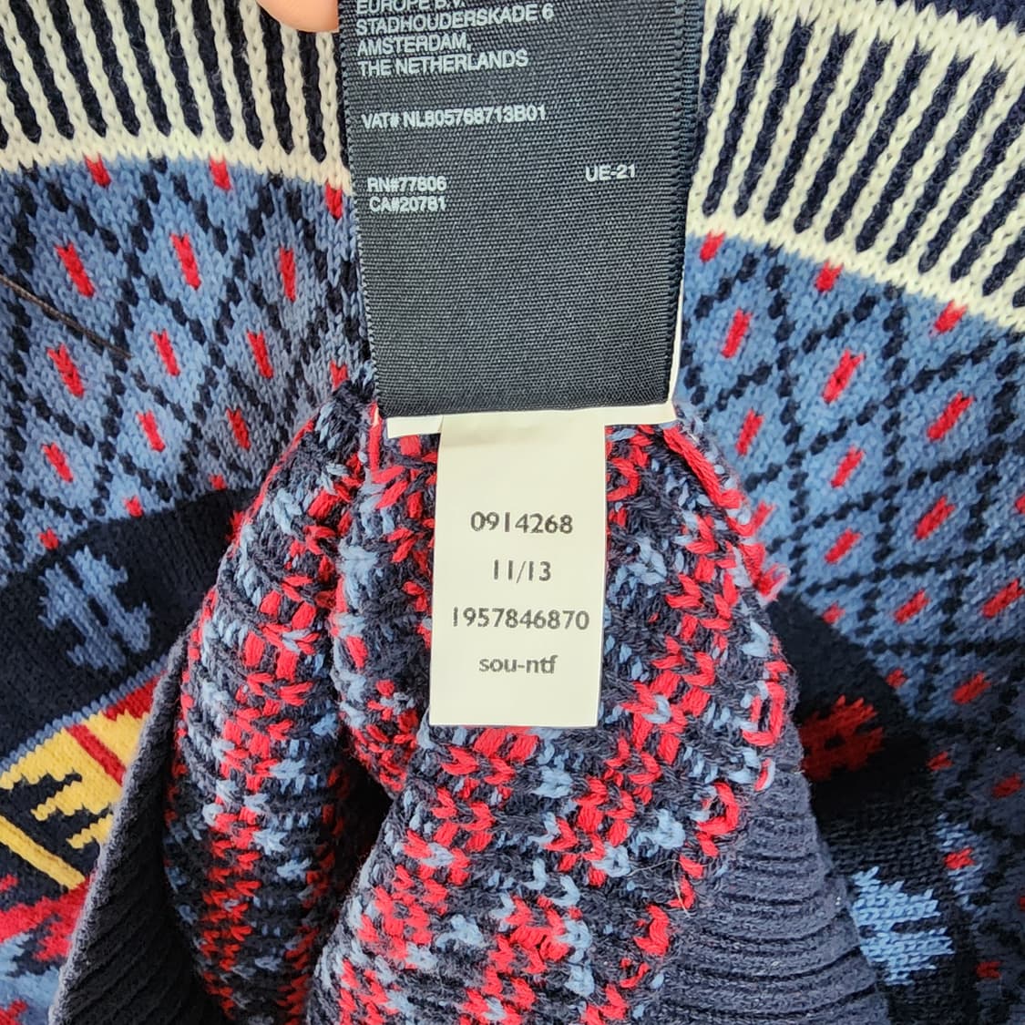 타미힐피거 패턴 니트 스웨터 상품이미지8