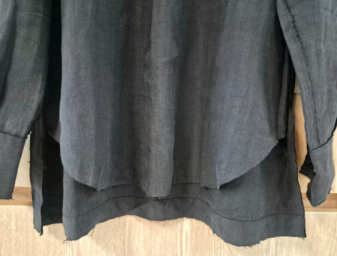 Professor.E Ramie Asymmetric Shirt (50) 상품이미지4