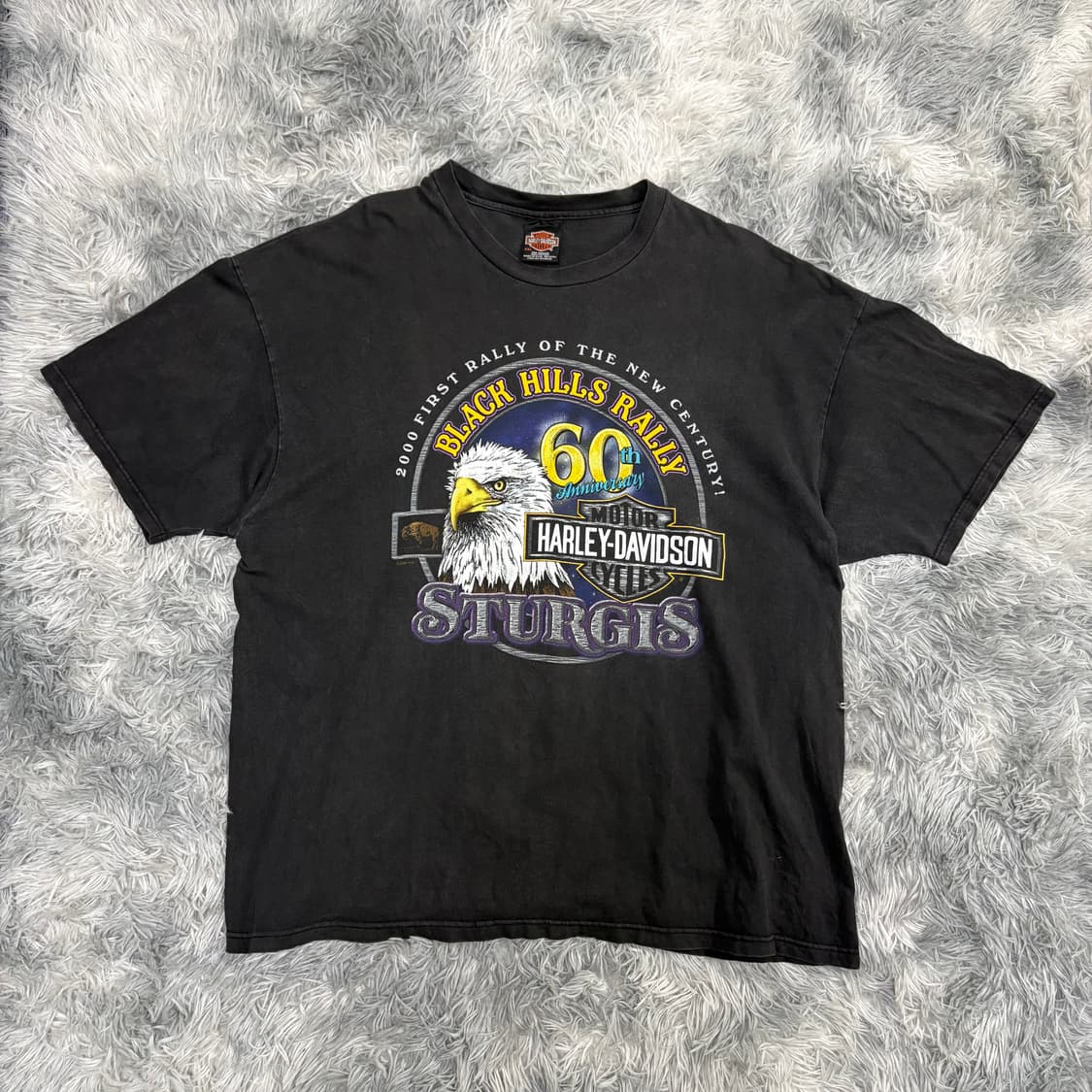 빈티지 할리데이비슨 Sturgis 60th 티셔츠 상품이미지4