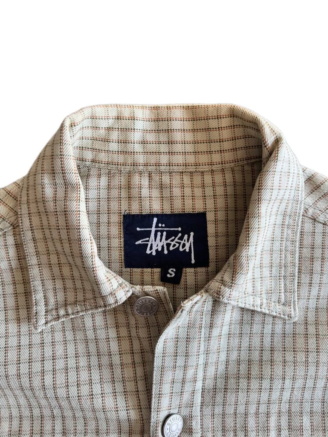 90-00s Stussy square checked work jacket 상품이미지4