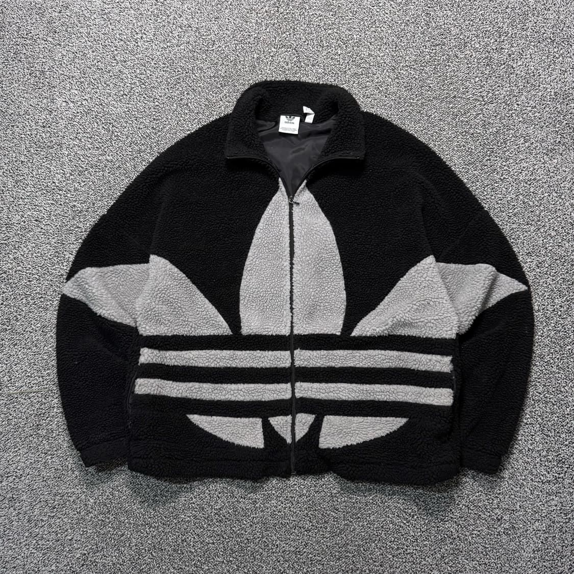 Name : 아디다스 빅로고 오버핏 빅사이즈 쉐르파 후리스 :)  상품이미지1