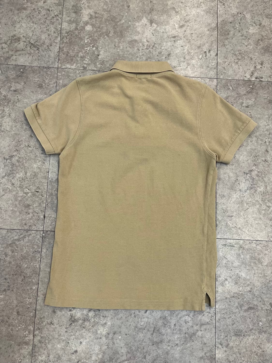 버버리 반팔 카라티 베이지 S #csz3797 상품이미지7