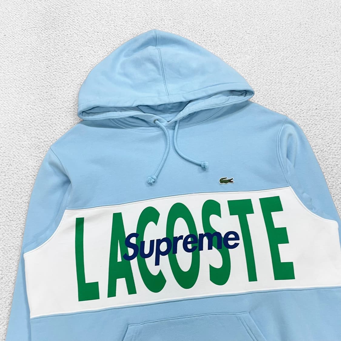슈프림 Supreme x 라코스테 빅 로고 후드티 소라 상품이미지2
