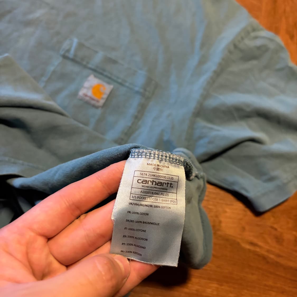 CARHARTT 칼하트 에메랄드 포켓 티셔츠 L 상품이미지6