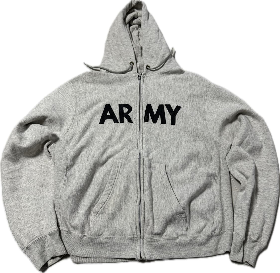 빈티지 Army 후드 집업 미육군 상품이미지1