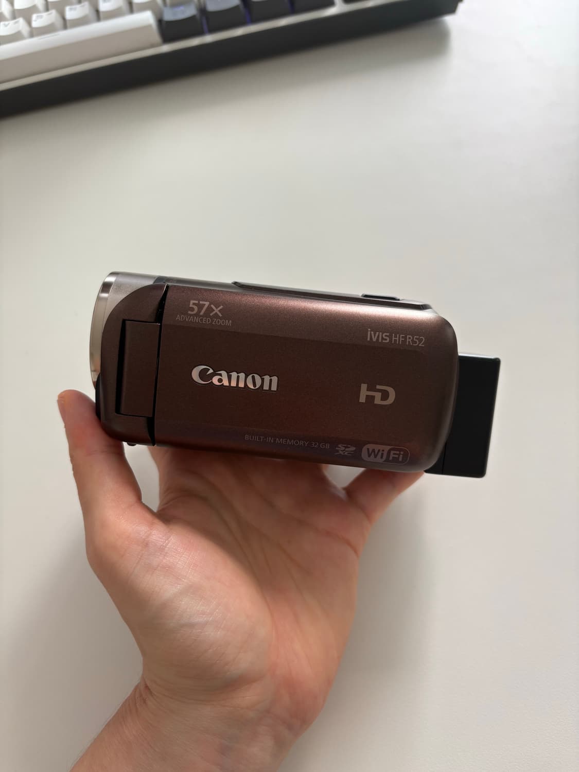 [레어] 캐논 iVIS HF R52(VIXIA 500) 브라운 상품이미지1