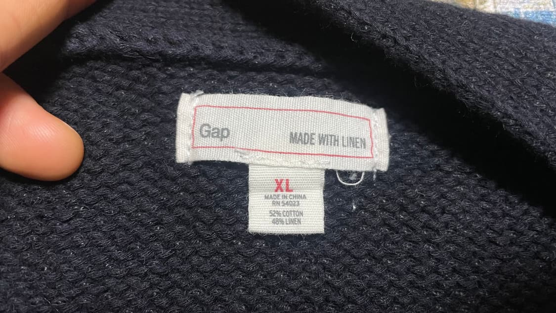 JPN 일본 빈티지 클래식 아메카지 갭 Gap 브이넥 니트 가디건 XL 상품이미지6