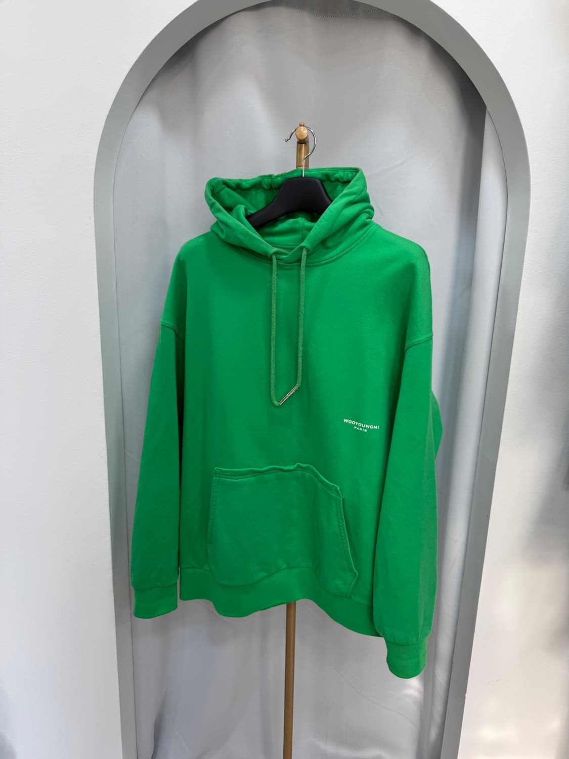 우영미 플라워 백로고 후드티 50사이즈  상품이미지2