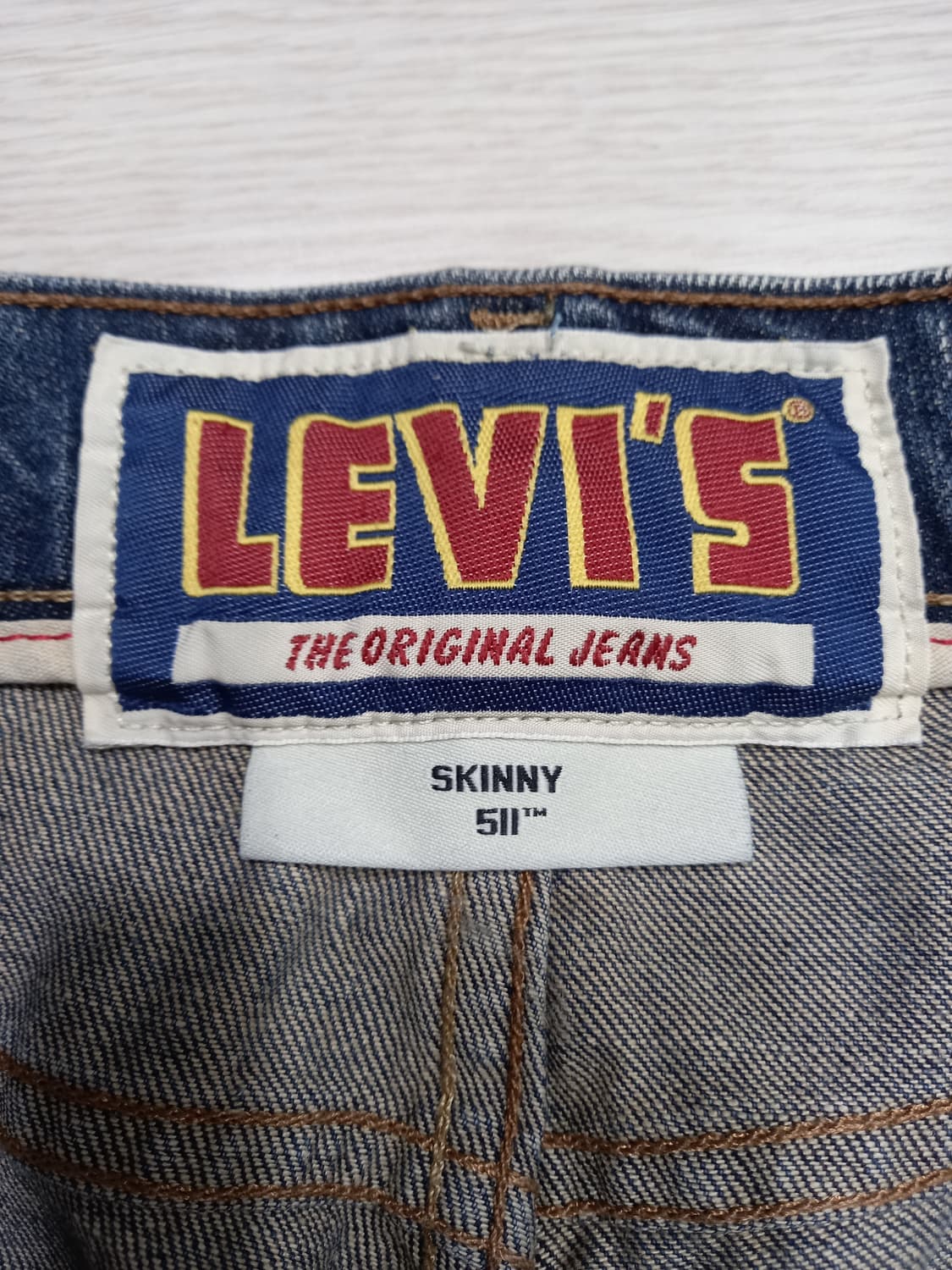 32 리바이스511 Mexico 워싱 스판 슬림일자진 진청 32-335 상품이미지8