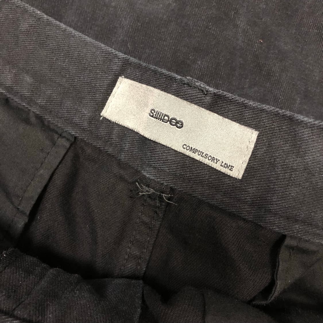 시도 코튼 워싱 빈티지 팬츠 블랙 3 사이즈 상품이미지2