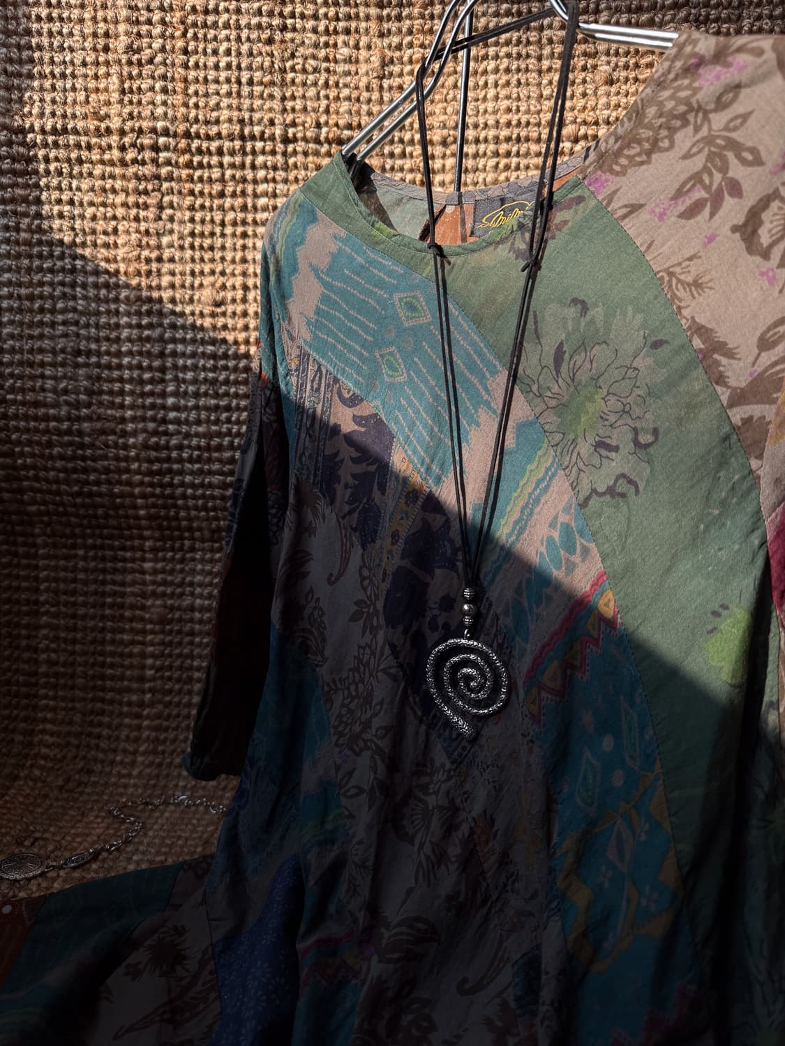 Linen Patch Long Blouse 0161 상품이미지3