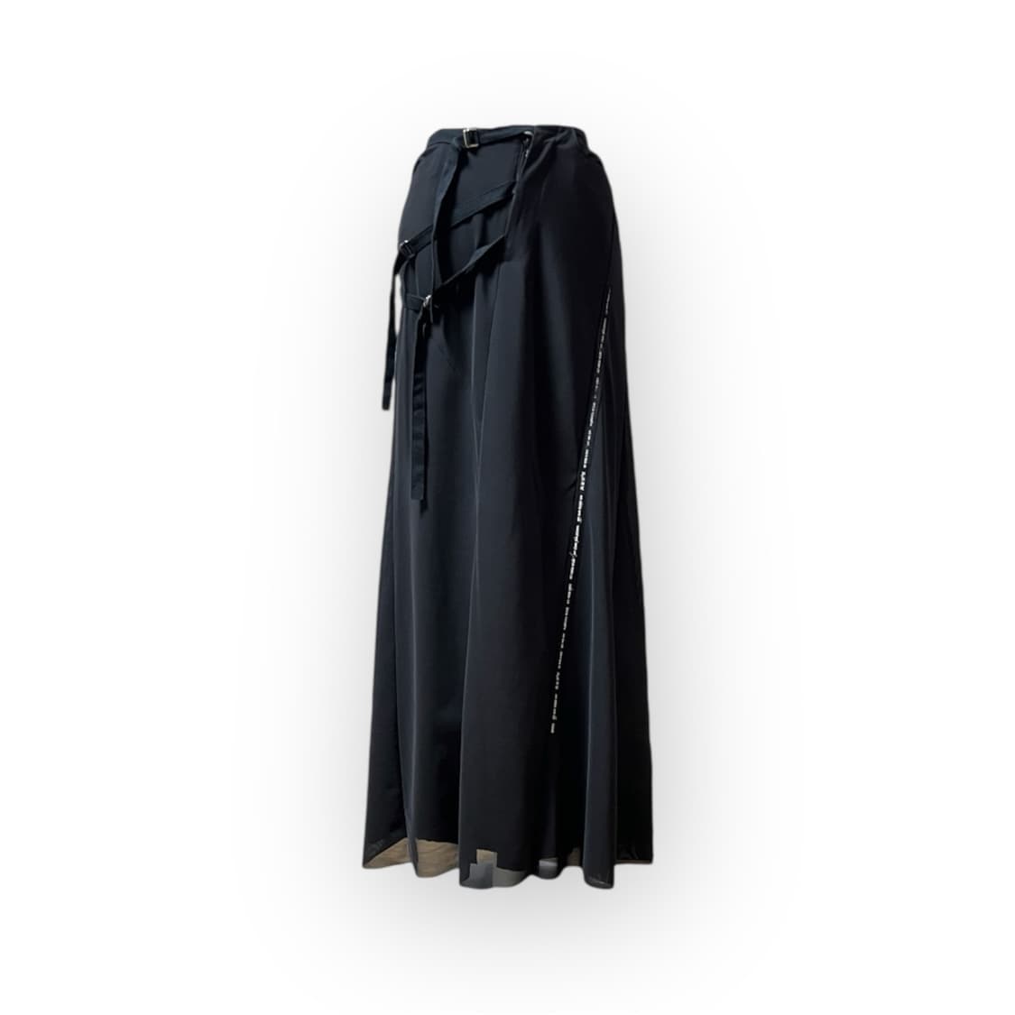 바쥬라 재팬 매쉬 스트랩 블랙 롱스커트 상품이미지1