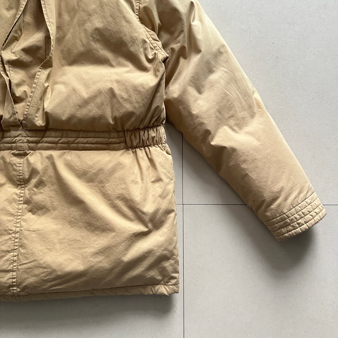네이버후드 MIL 밀리터리 다운 파카 베이지 XL  상품이미지9
