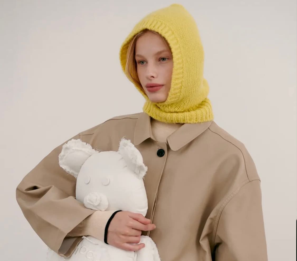 Sinoon 시눈 니트 바라클라바(옐로우) 상품이미지2