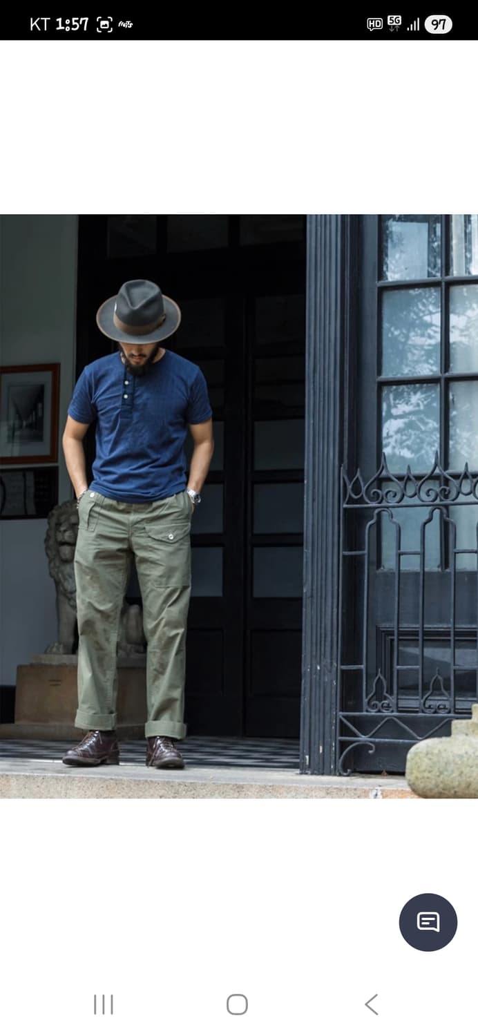 논스탁 1943 영국군 구르카 코튼 팬츠 대략 29 30  상품이미지6